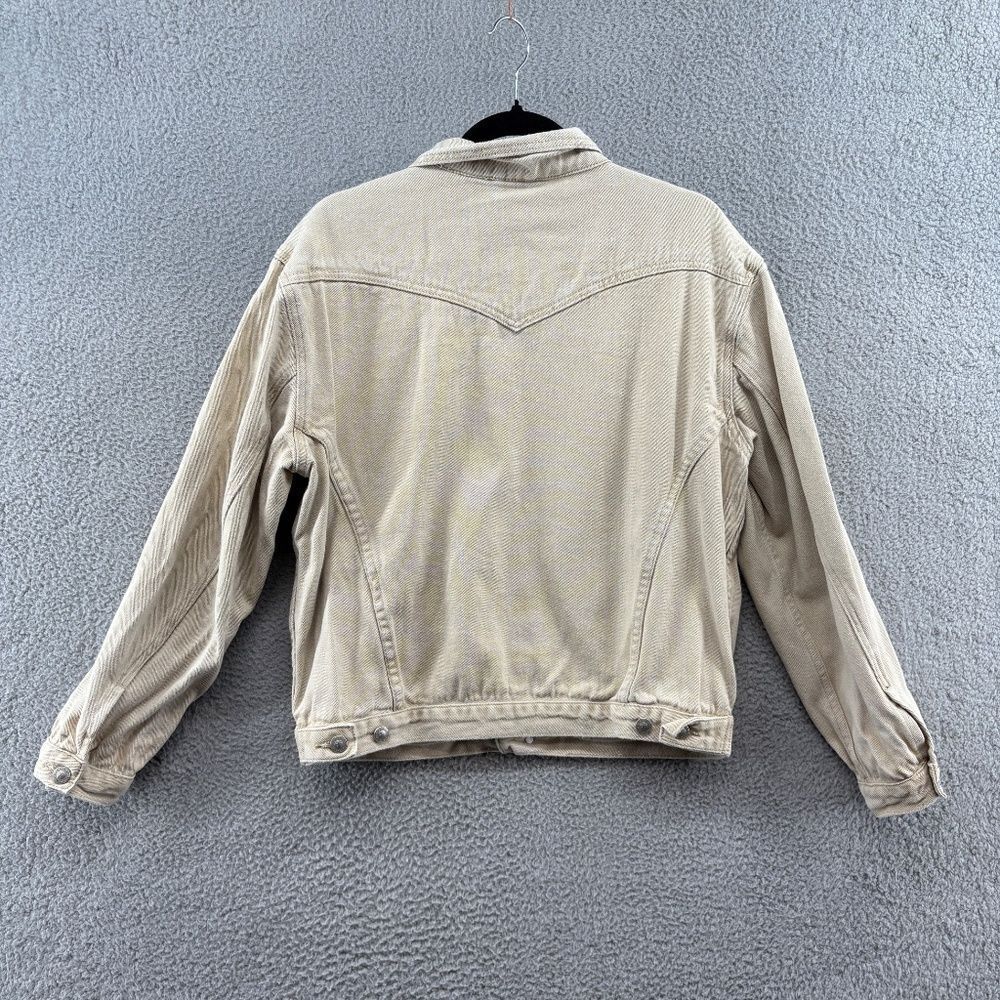 Princess Polly Western Denim Jacket Beige Size XS-S - Picture 9 of 10